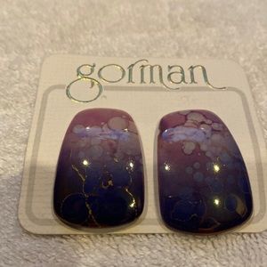 Hand crafted ceramic Earrings. Made in USA